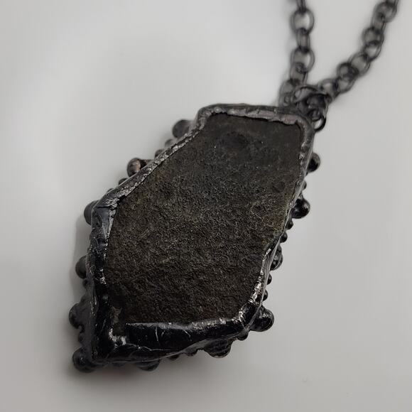 Genuine Amethyst Geode Necklace - Picture 3 of 4